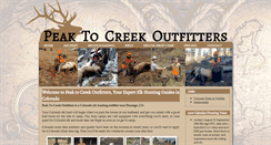 Desktop Screenshot of peaktocreekoutfitters.com
